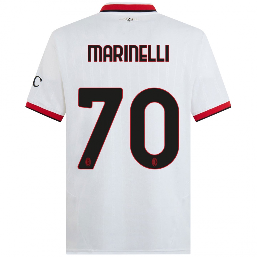 Niño Camiseta Gloria Marinelli #70 Blanco Negro Rojo 2ª Equipación 2024/25 La Camisa México