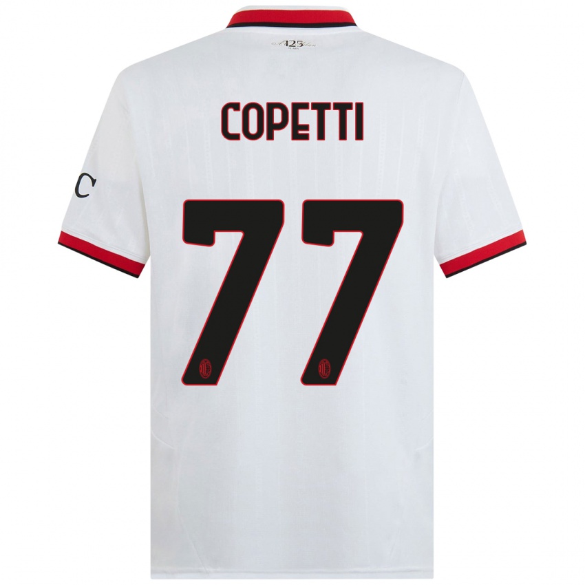 Niño Camiseta Matilde Copetti #77 Blanco Negro Rojo 2ª Equipación 2024/25 La Camisa México