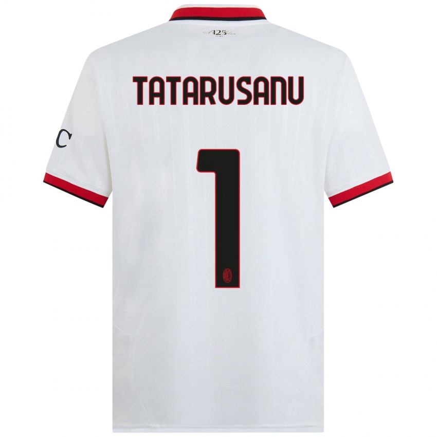 Niño Camiseta Ciprian Tatarusanu #1 Blanco Negro Rojo 2ª Equipación 2024/25 La Camisa México