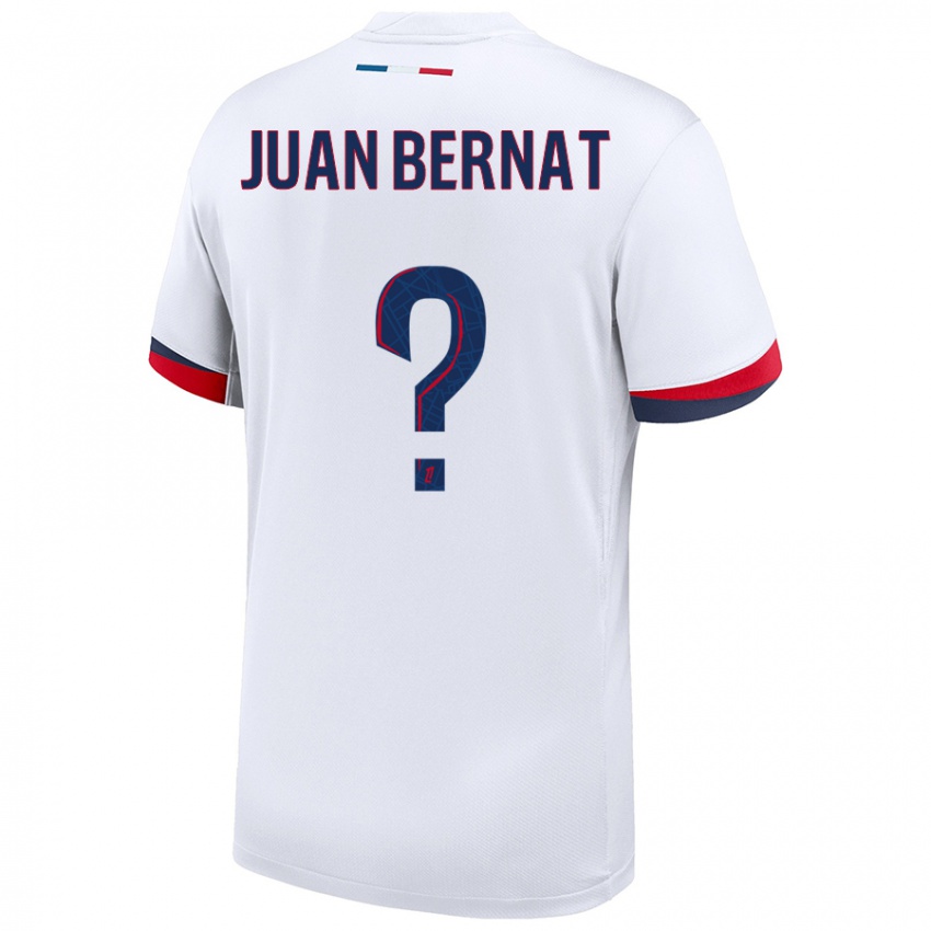 Niño Camiseta Juan Bernat #0 Blanco Azul Rojo 2ª Equipación 2024/25 La Camisa México