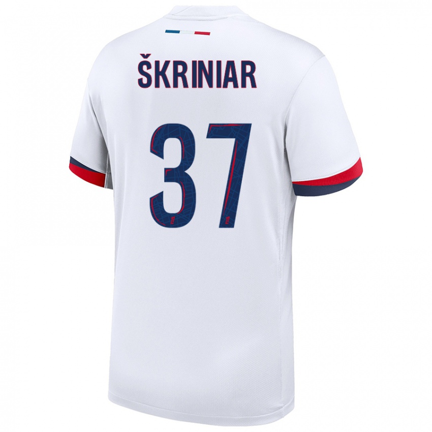 Niño Camiseta Milan Skriniar #37 Blanco Azul Rojo 2ª Equipación 2024/25 La Camisa México