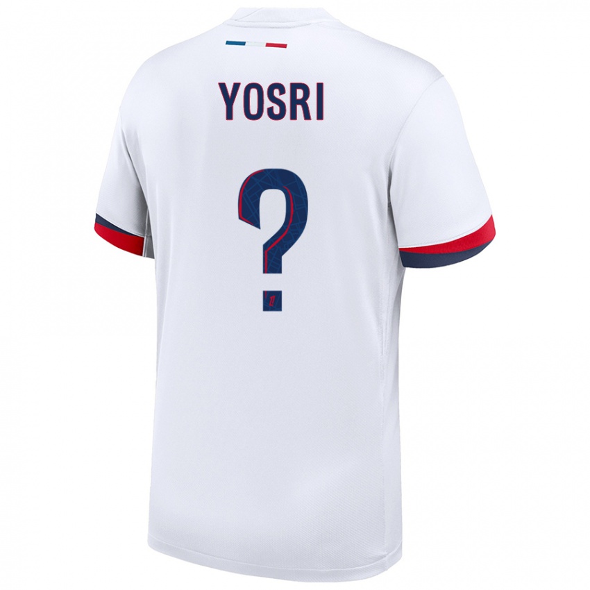 Niño Camiseta Bouzid Yosri #0 Blanco Azul Rojo 2ª Equipación 2024/25 La Camisa México