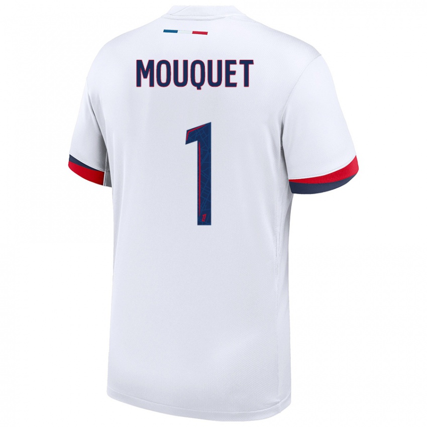 Niño Camiseta Louis Mouquet #1 Blanco Azul Rojo 2ª Equipación 2024/25 La Camisa México