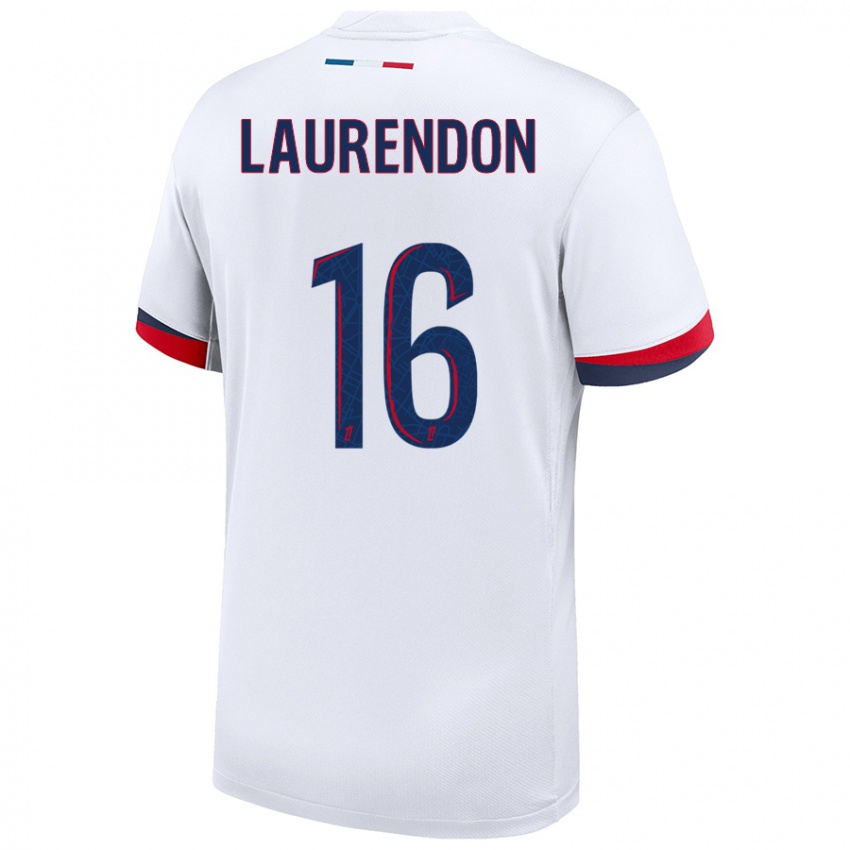 Niño Camiseta Bilal Laurendon #16 Blanco Azul Rojo 2ª Equipación 2024/25 La Camisa México