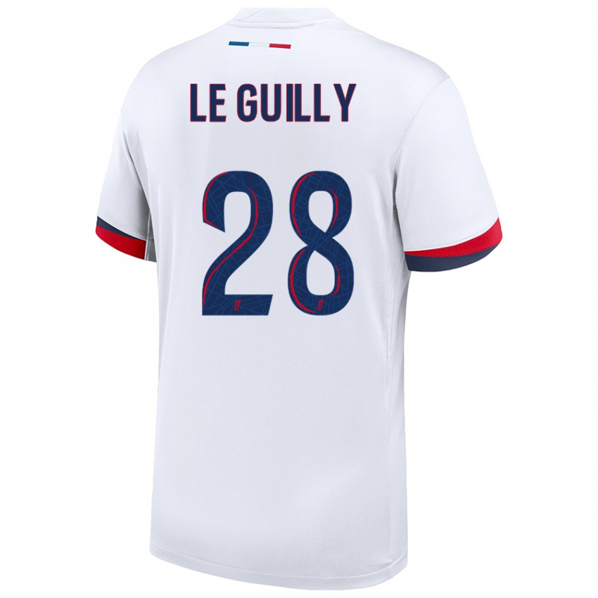 Niño Camiseta Jade Le Guilly #28 Blanco Azul Rojo 2ª Equipación 2024/25 La Camisa México