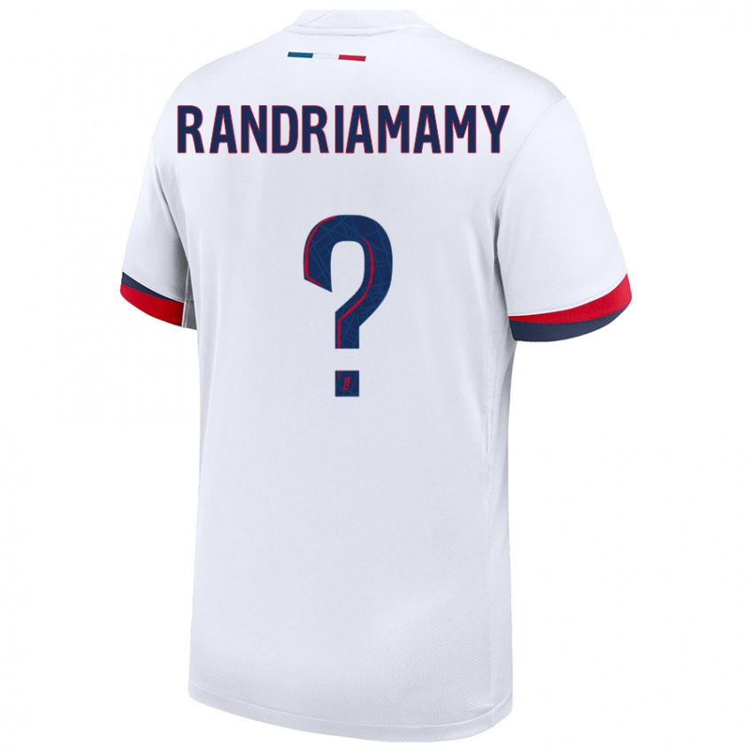 Niño Camiseta Mathyas Randriamamy #0 Blanco Azul Rojo 2ª Equipación 2024/25 La Camisa México