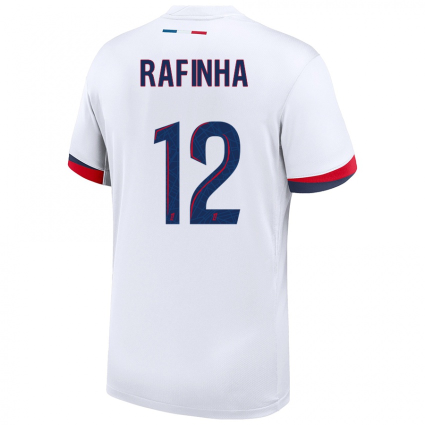 Niño Camiseta Rafinha #12 Blanco Azul Rojo 2ª Equipación 2024/25 La Camisa México