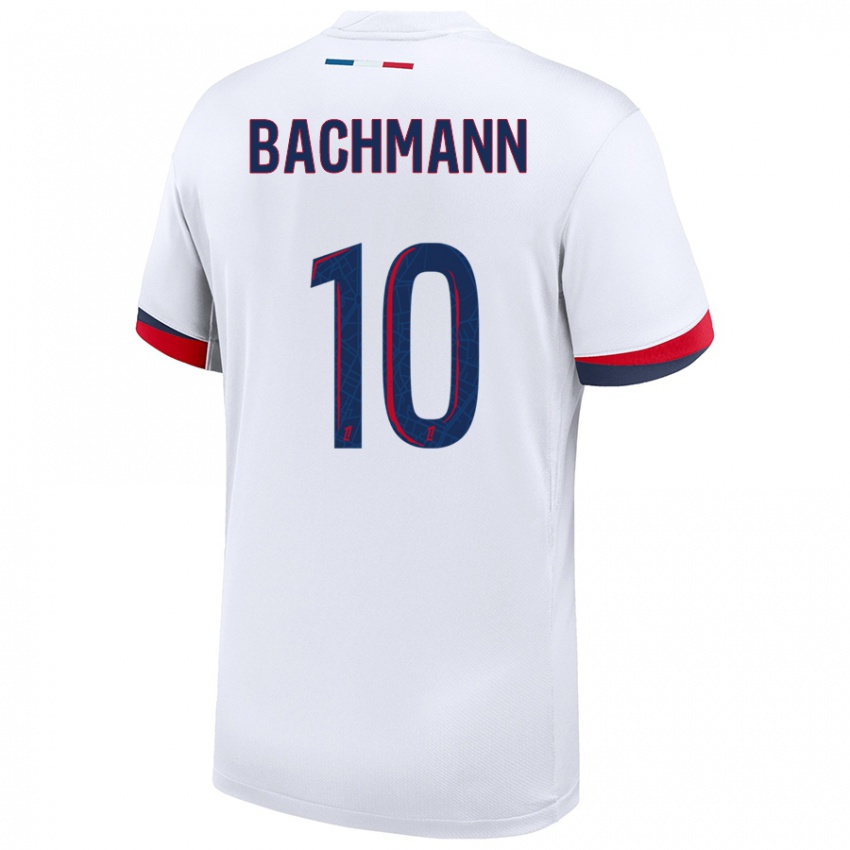 Niño Camiseta Ramona Bachmann #10 Blanco Azul Rojo 2ª Equipación 2024/25 La Camisa México