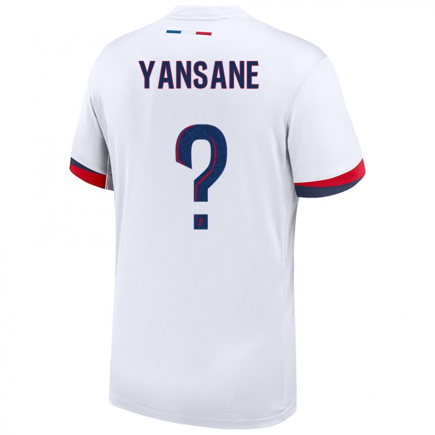 Niño Camiseta Sekou Yansane #0 Blanco Azul Rojo 2ª Equipación 2024/25 La Camisa México