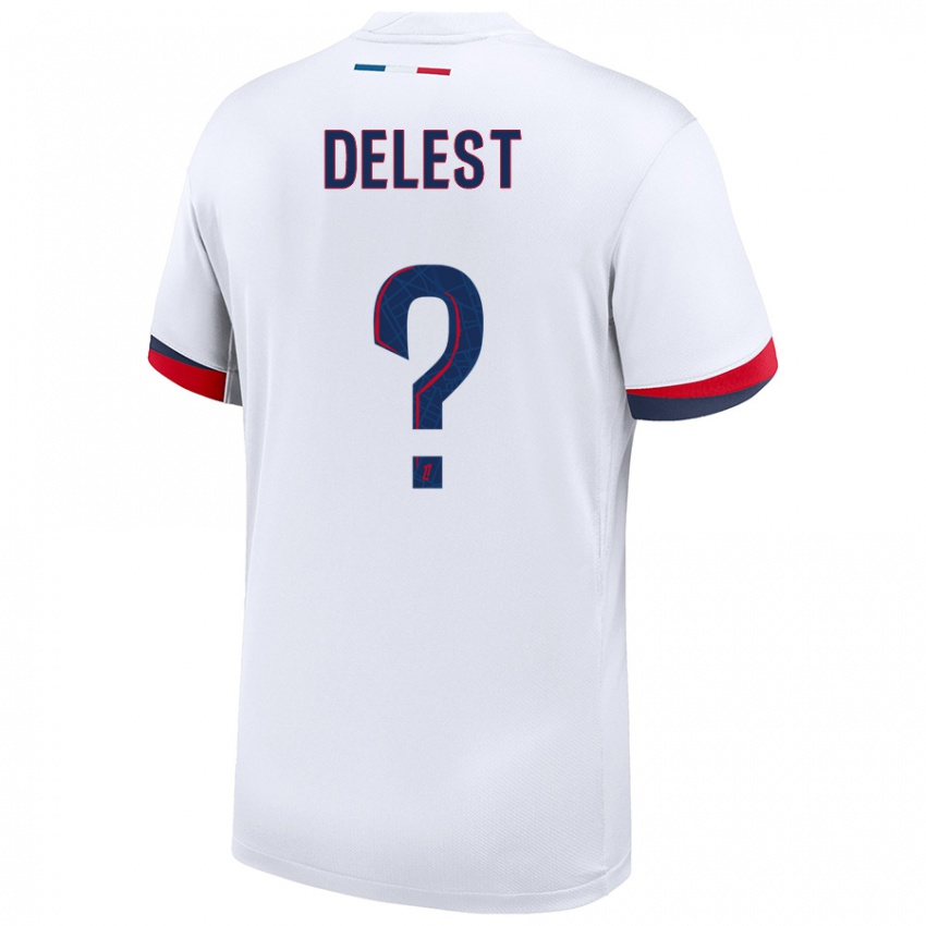 Niño Camiseta Shadyl Delest #0 Blanco Azul Rojo 2ª Equipación 2024/25 La Camisa México