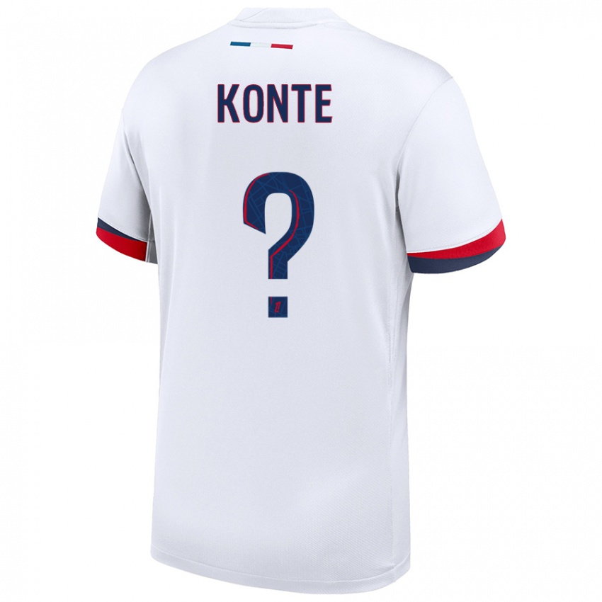 Niño Camiseta Maeta Konte #0 Blanco Azul Rojo 2ª Equipación 2024/25 La Camisa México