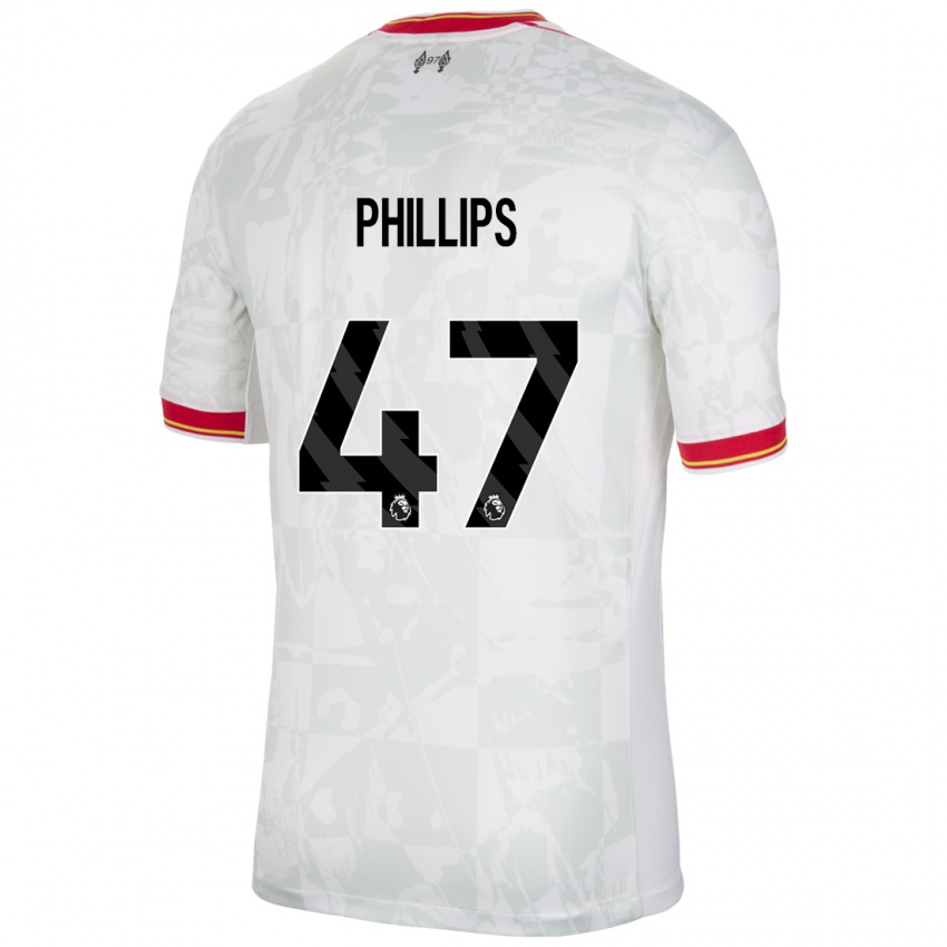 Niño Camiseta Nathaniel Phillips #47 Blanco Rojo Negro Equipación Tercera 2024/25 La Camisa México