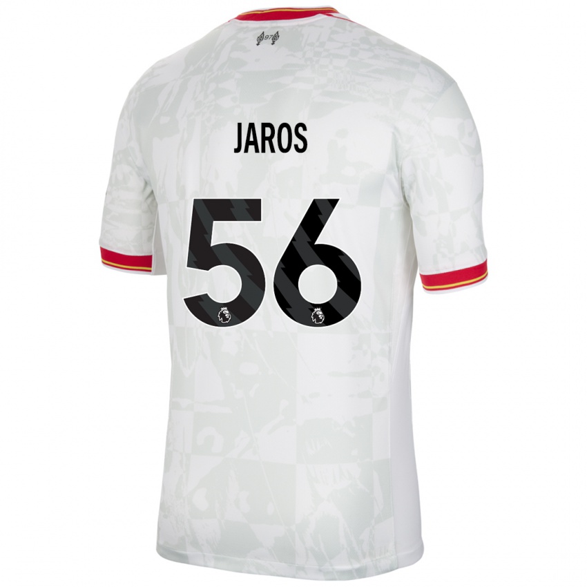 Niño Camiseta Vitezslav Jaros #56 Blanco Rojo Negro Equipación Tercera 2024/25 La Camisa México