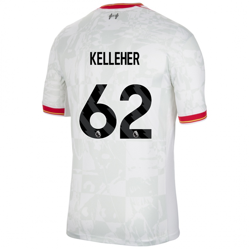 Niño Camiseta Caoimhin Kelleher #62 Blanco Rojo Negro Equipación Tercera 2024/25 La Camisa México