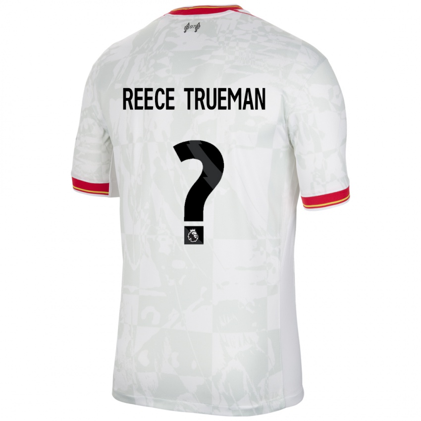 Niño Camiseta Reece Trueman #0 Blanco Rojo Negro Equipación Tercera 2024/25 La Camisa México