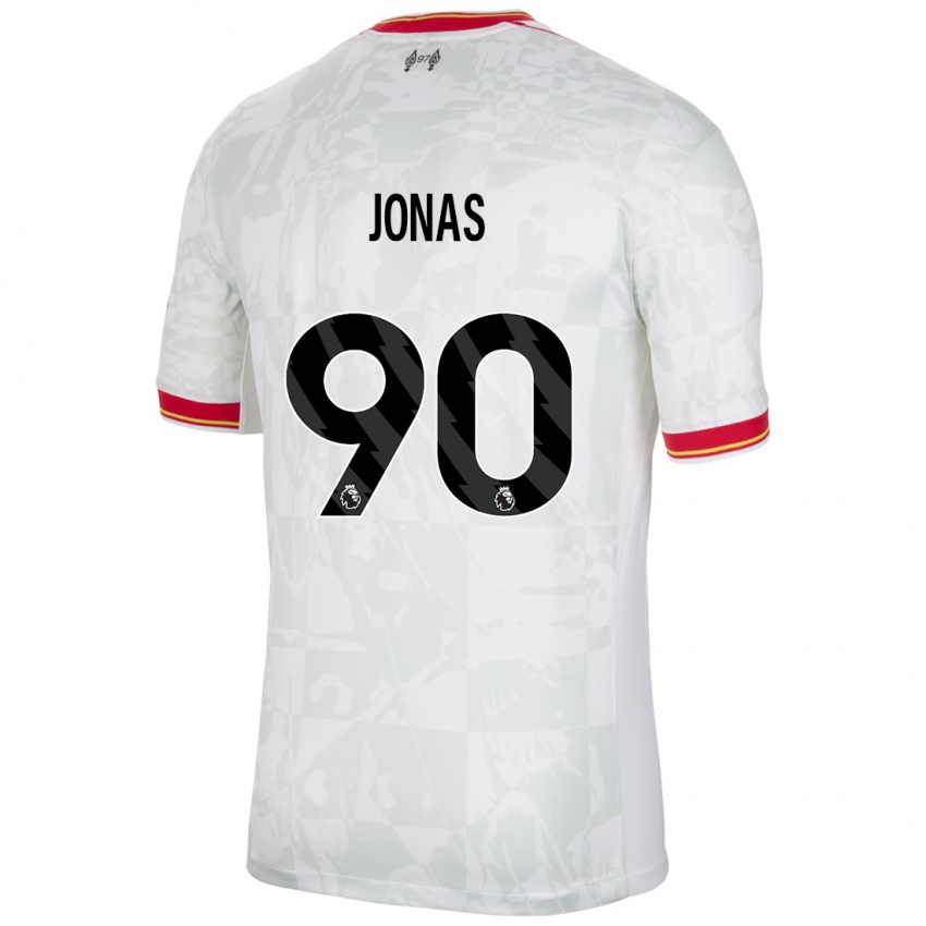 Niño Camiseta Lee Jonas #90 Blanco Rojo Negro Equipación Tercera 2024/25 La Camisa México