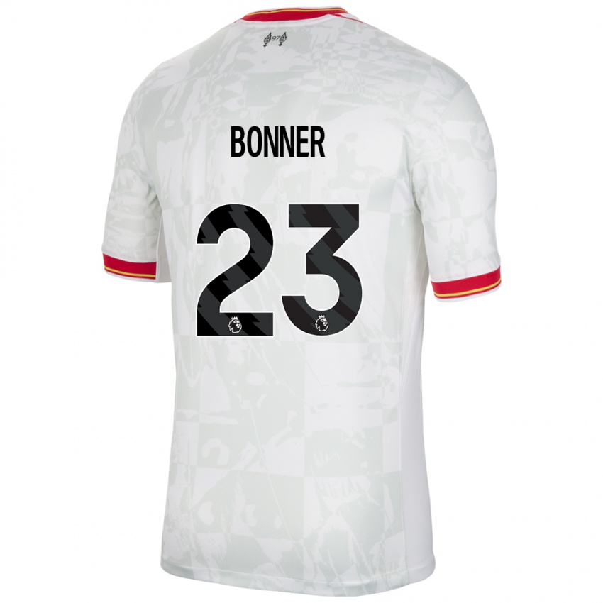 Niño Camiseta Gemma Bonner #23 Blanco Rojo Negro Equipación Tercera 2024/25 La Camisa México