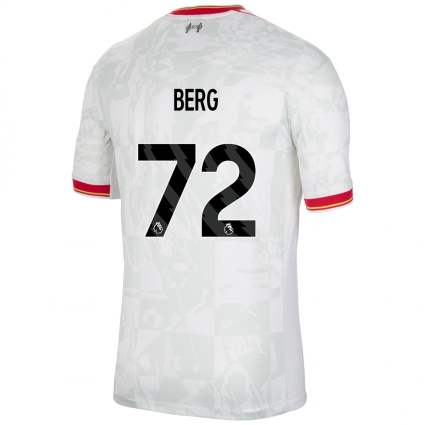 Niño Camiseta Sepp Van Den Berg #72 Blanco Rojo Negro Equipación Tercera 2024/25 La Camisa México