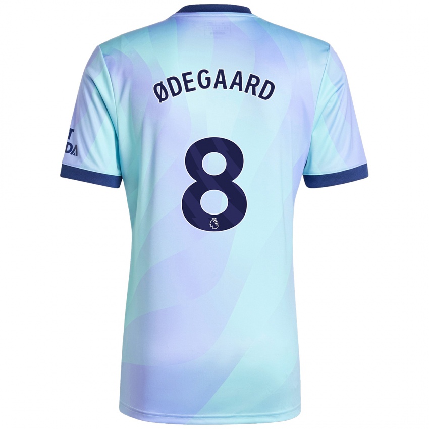 Niño Camiseta Martin Odegaard #8 Agua Equipación Tercera 2024/25 La Camisa México