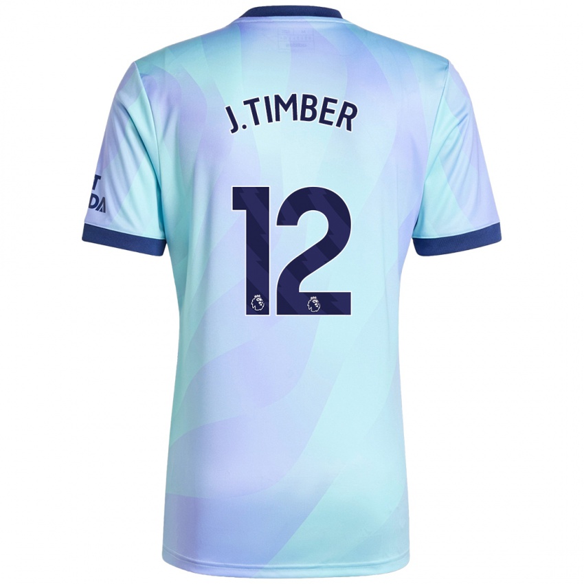 Niño Camiseta Jurrien Timber #12 Agua Equipación Tercera 2024/25 La Camisa México