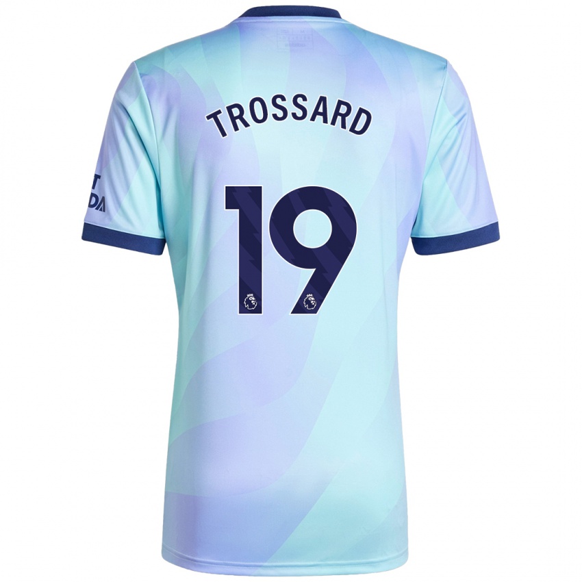 Niño Camiseta Leandro Trossard #19 Agua Equipación Tercera 2024/25 La Camisa México