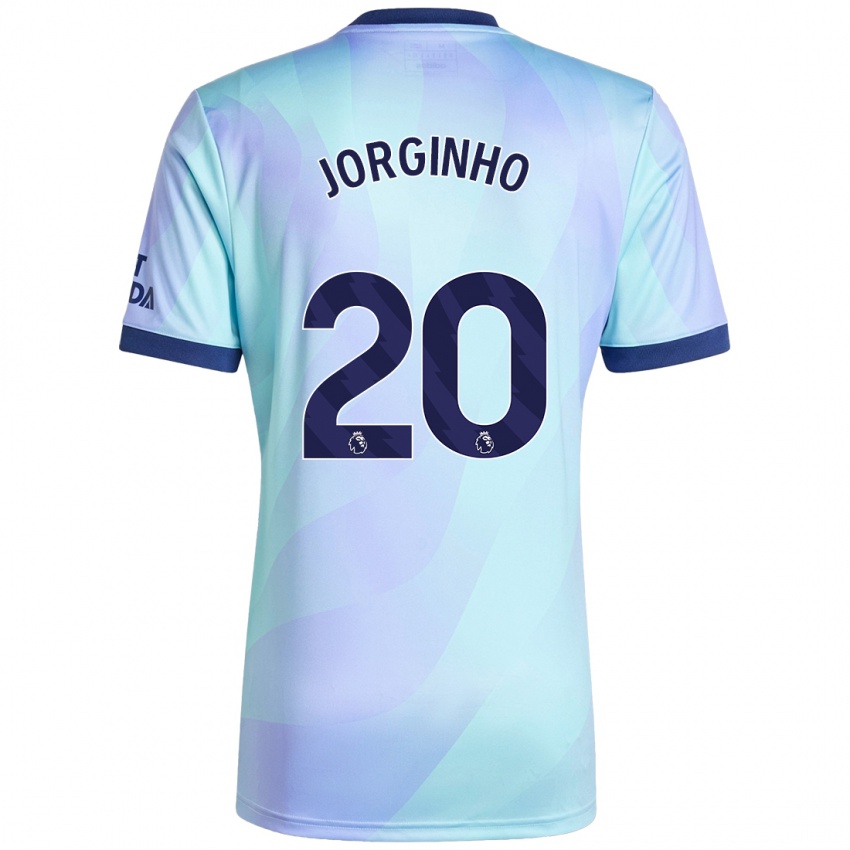 Niño Camiseta Jorginho #20 Agua Equipación Tercera 2024/25 La Camisa México