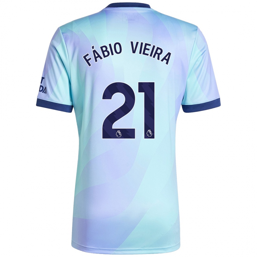 Niño Camiseta Fabio Vieira #21 Agua Equipación Tercera 2024/25 La Camisa México