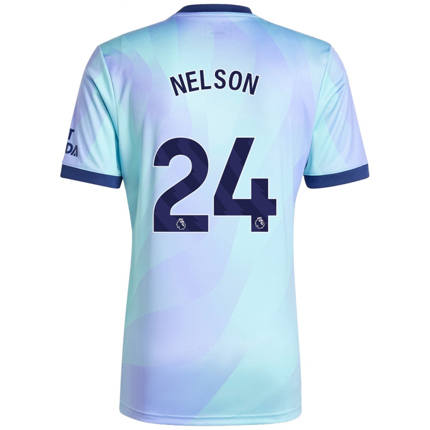 Niño Camiseta Reiss Nelson #24 Agua Equipación Tercera 2024/25 La Camisa México