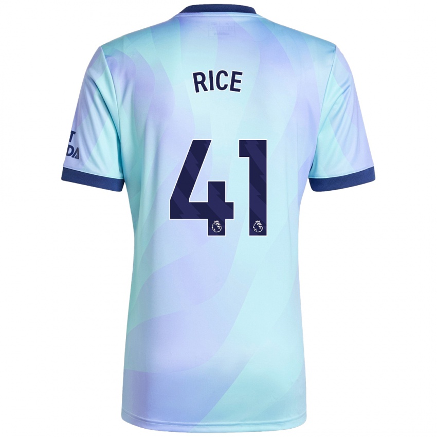 Niño Camiseta Declan Rice #41 Agua Equipación Tercera 2024/25 La Camisa México