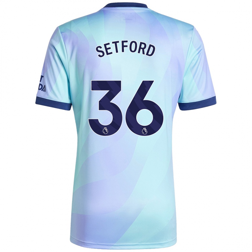 Niño Camiseta Tommy Setford #36 Agua Equipación Tercera 2024/25 La Camisa México