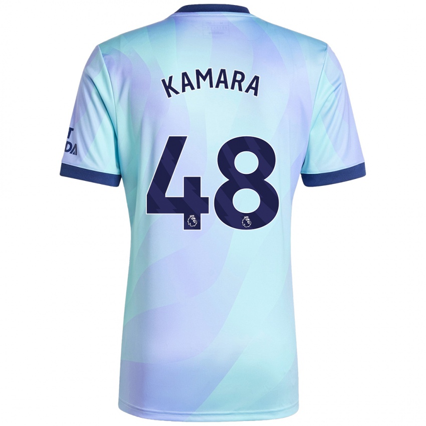 Niño Camiseta Osman Kamara #48 Agua Equipación Tercera 2024/25 La Camisa México