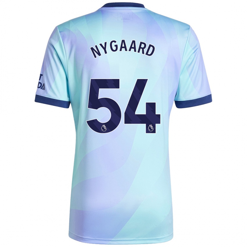 Niño Camiseta Lucas Nygaard #54 Agua Equipación Tercera 2024/25 La Camisa México