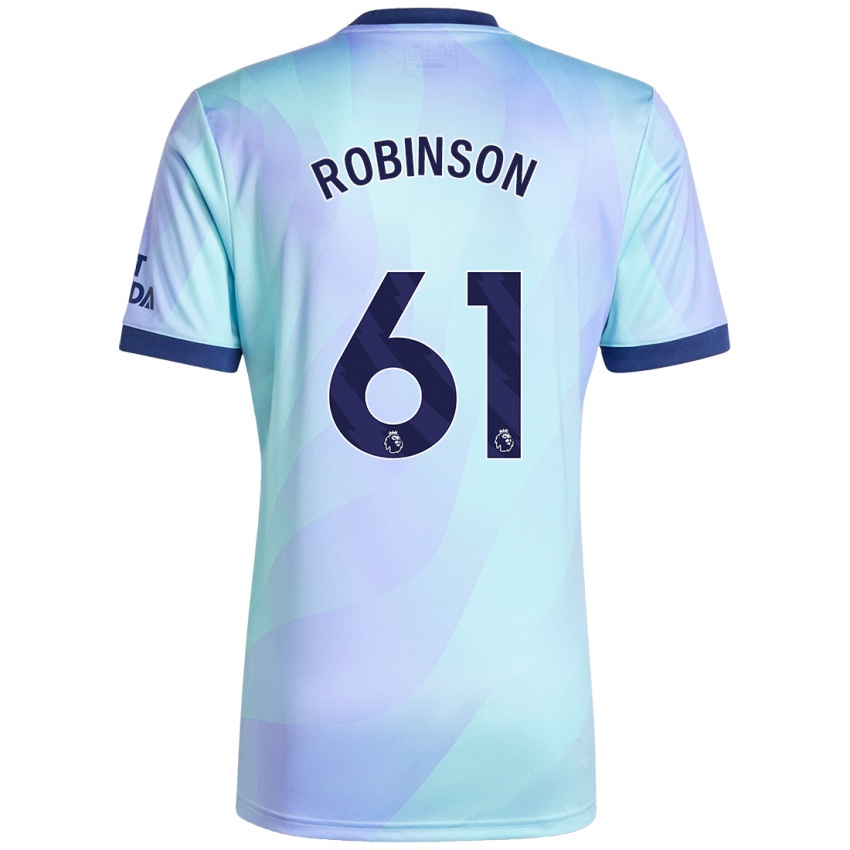 Niño Camiseta Josh Robinson #61 Agua Equipación Tercera 2024/25 La Camisa México