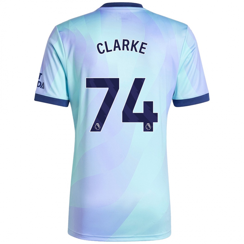 Niño Camiseta Brayden Clarke #74 Agua Equipación Tercera 2024/25 La Camisa México