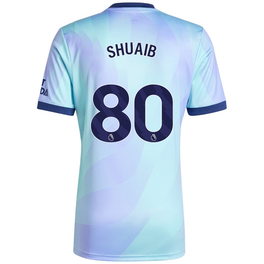 Niño Camiseta Zac Shuaib #80 Agua Equipación Tercera 2024/25 La Camisa México