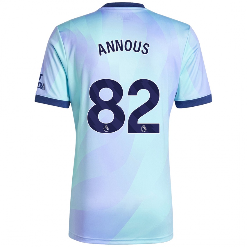 Niño Camiseta Andre Annous #82 Agua Equipación Tercera 2024/25 La Camisa México