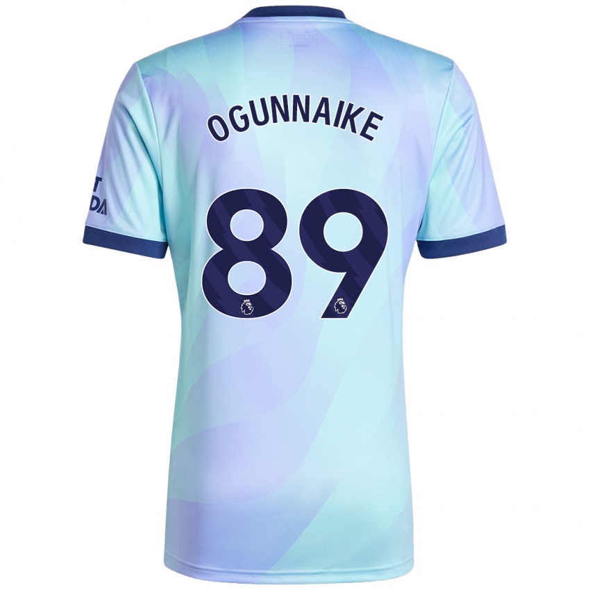 Niño Camiseta Josh Ogunnaike #89 Agua Equipación Tercera 2024/25 La Camisa México