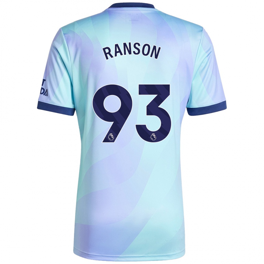 Niño Camiseta Khari Ranson #93 Agua Equipación Tercera 2024/25 La Camisa México