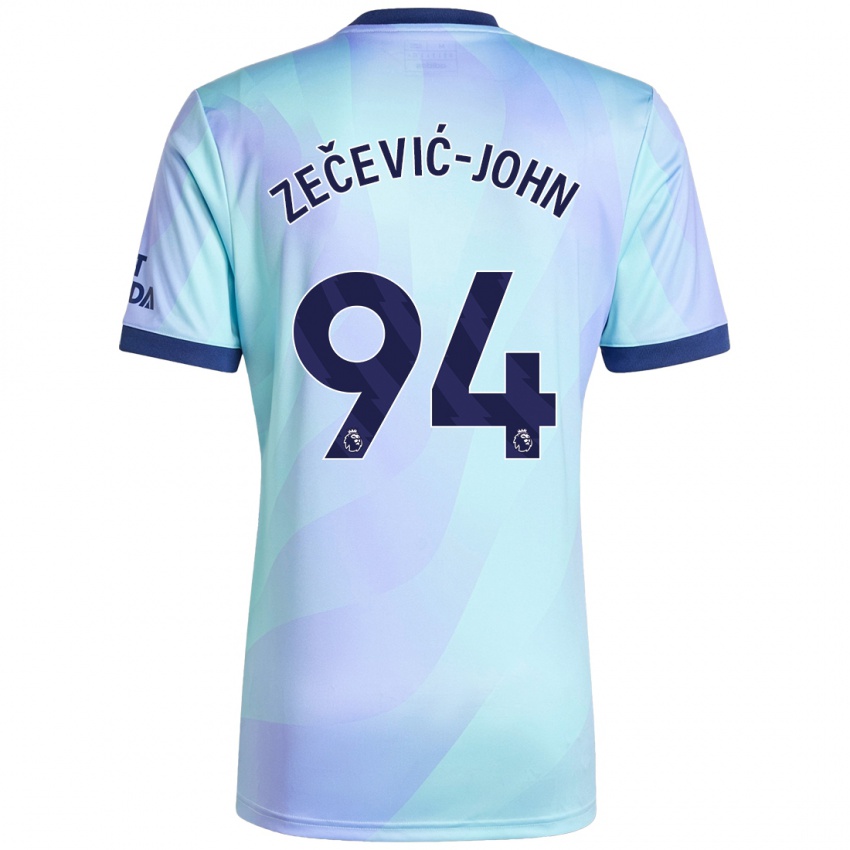 Niño Camiseta Louis Zečević-John #94 Agua Equipación Tercera 2024/25 La Camisa México