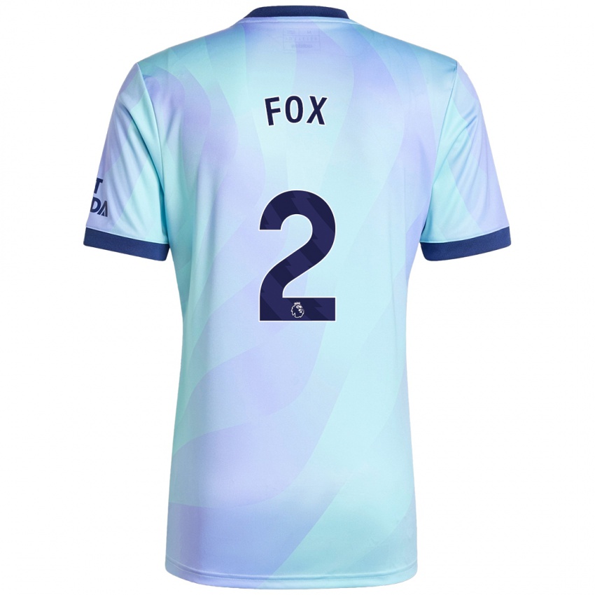 Niño Camiseta Emily Fox #2 Agua Equipación Tercera 2024/25 La Camisa México