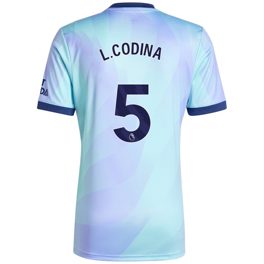 Niño Camiseta Laia Codina #5 Agua Equipación Tercera 2024/25 La Camisa México