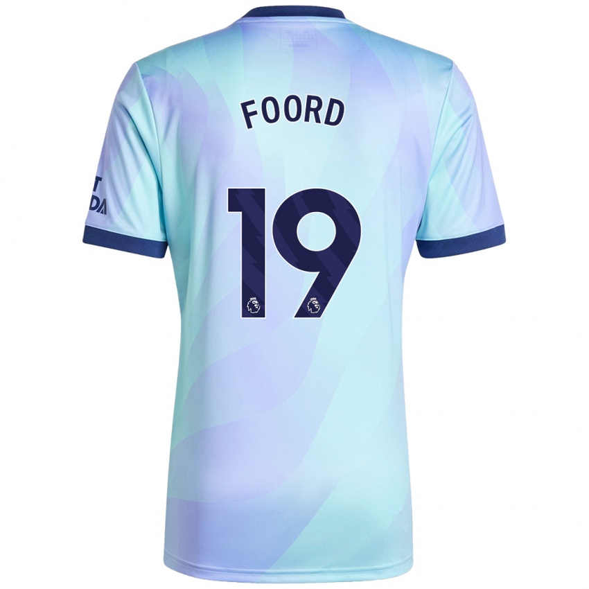 Niño Camiseta Caitlin Foord #19 Agua Equipación Tercera 2024/25 La Camisa México