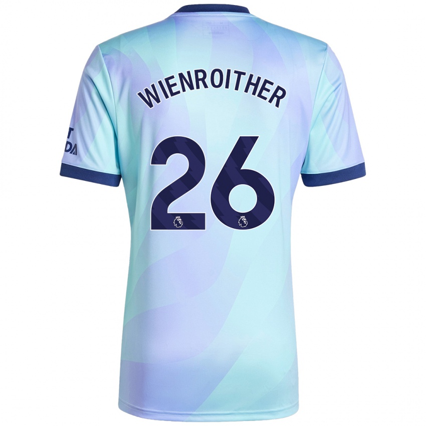 Niño Camiseta Laura Wienroither #26 Agua Equipación Tercera 2024/25 La Camisa México