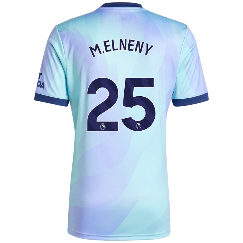 Niño Camiseta Mohamed Elneny #25 Agua Equipación Tercera 2024/25 La Camisa México