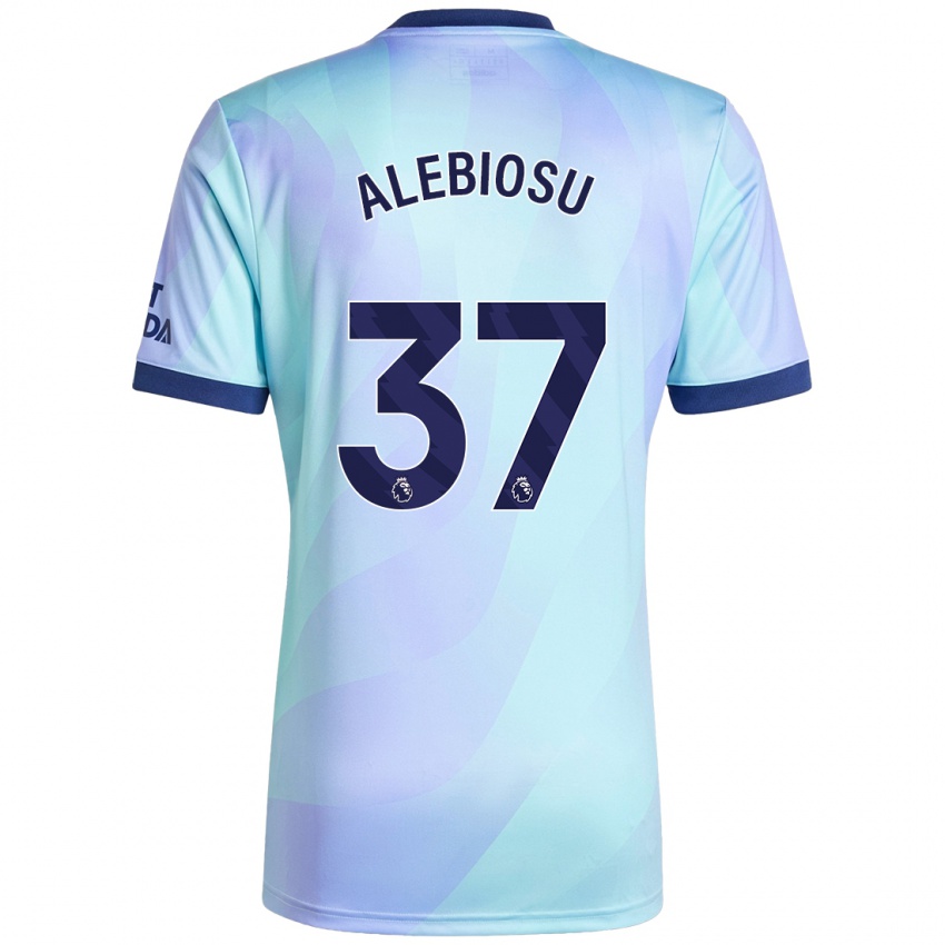 Niño Camiseta Ryan Alebiosu #37 Agua Equipación Tercera 2024/25 La Camisa México