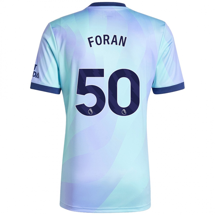 Niño Camiseta Taylor Foran #50 Agua Equipación Tercera 2024/25 La Camisa México