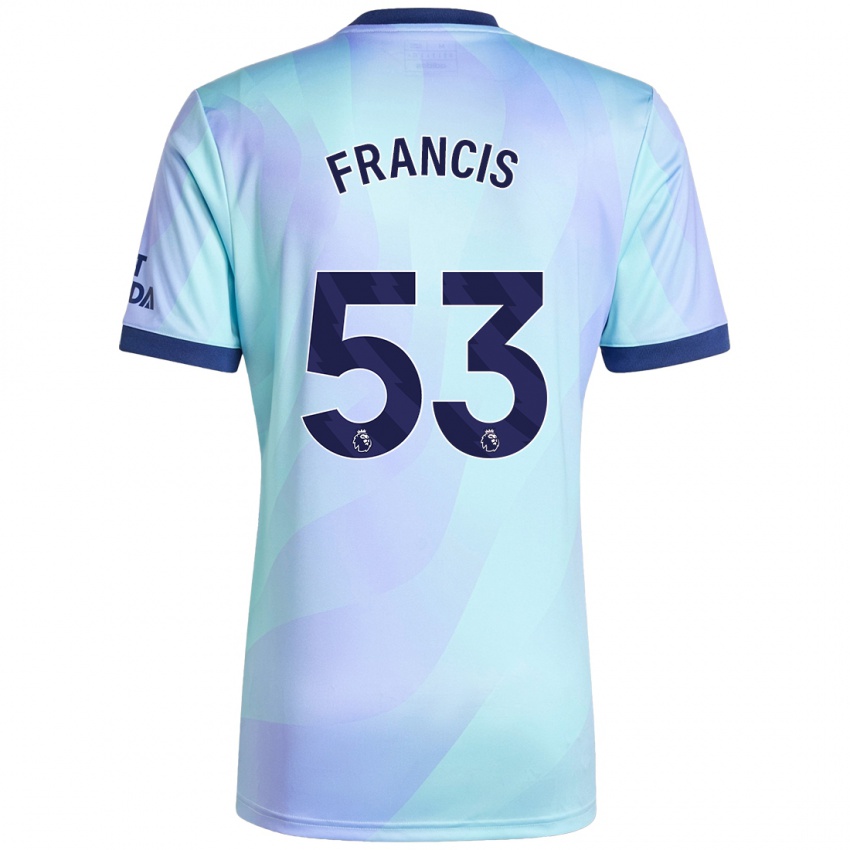 Niño Camiseta Jack Henry Francis #53 Agua Equipación Tercera 2024/25 La Camisa México