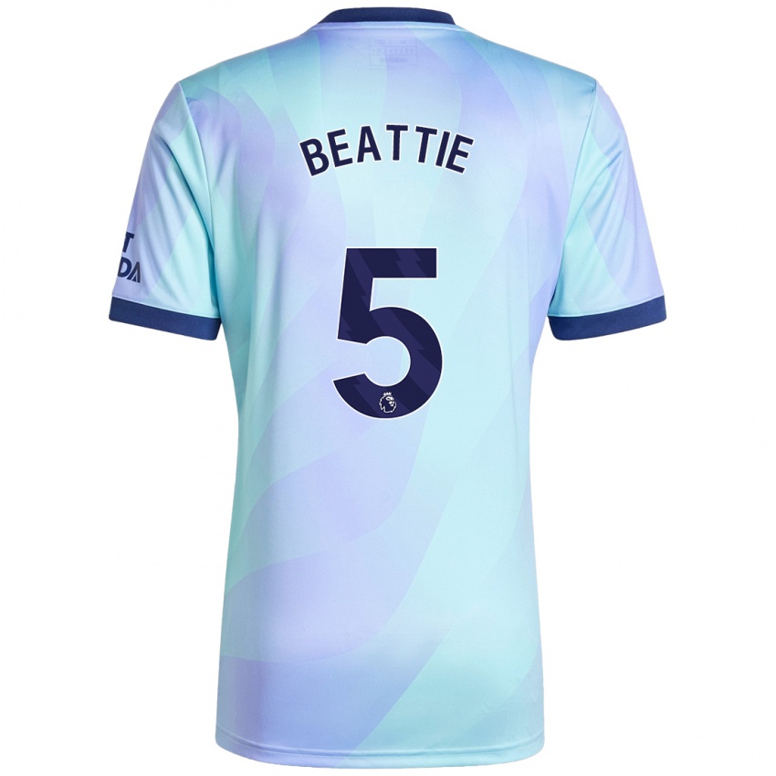 Niño Camiseta Jen Beattie #5 Agua Equipación Tercera 2024/25 La Camisa México