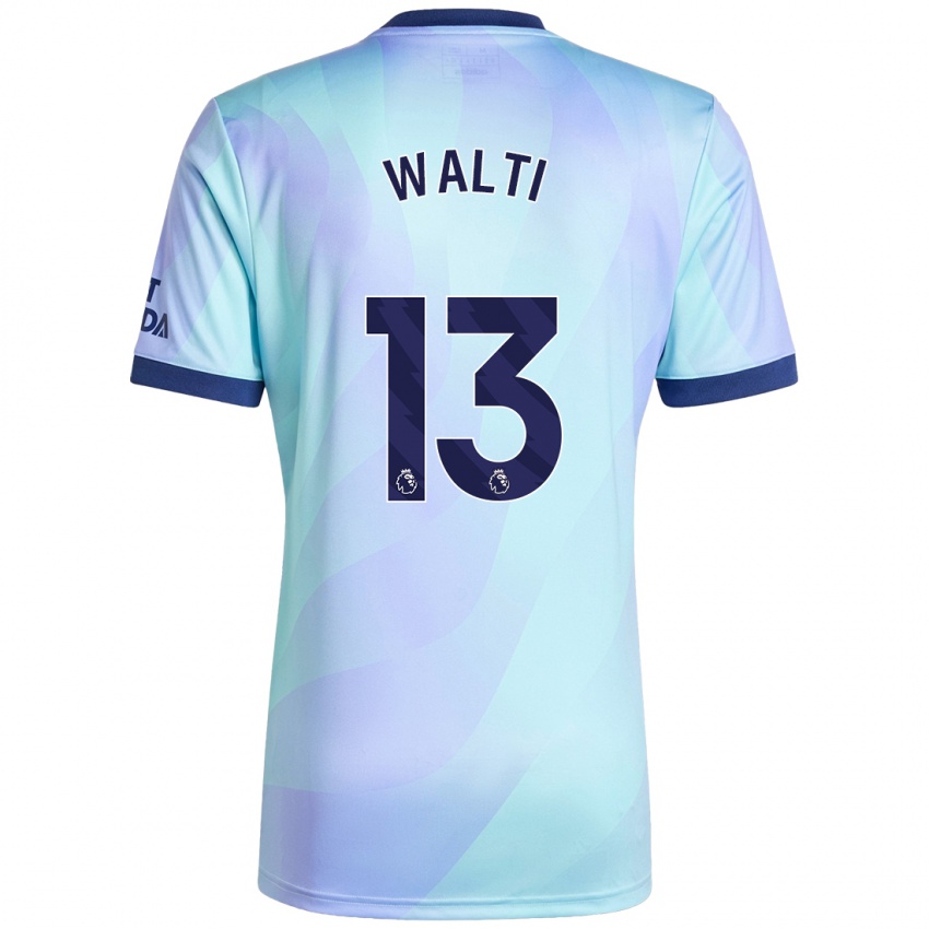 Niño Camiseta Lia Walti #13 Agua Equipación Tercera 2024/25 La Camisa México