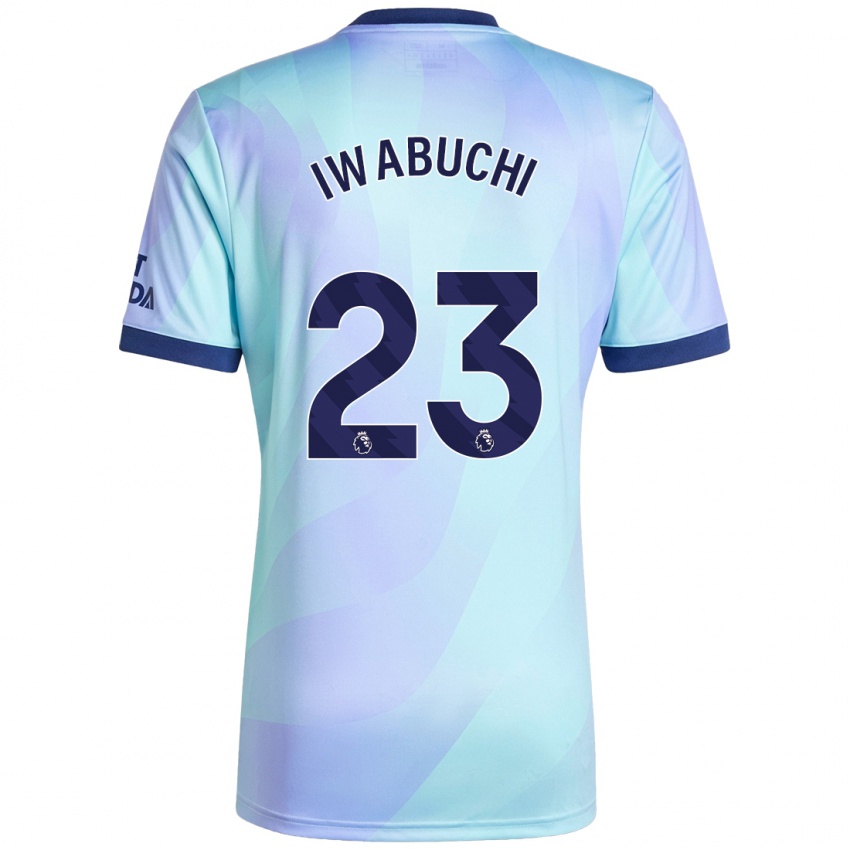 Niño Camiseta Mana Iwabuchi #23 Agua Equipación Tercera 2024/25 La Camisa México